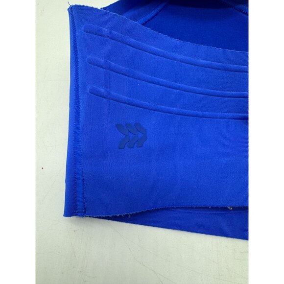 Women's Convertible Sports Bra Hook And Eye Stretch Blue Lightweight Medium - Picture 3 of 5